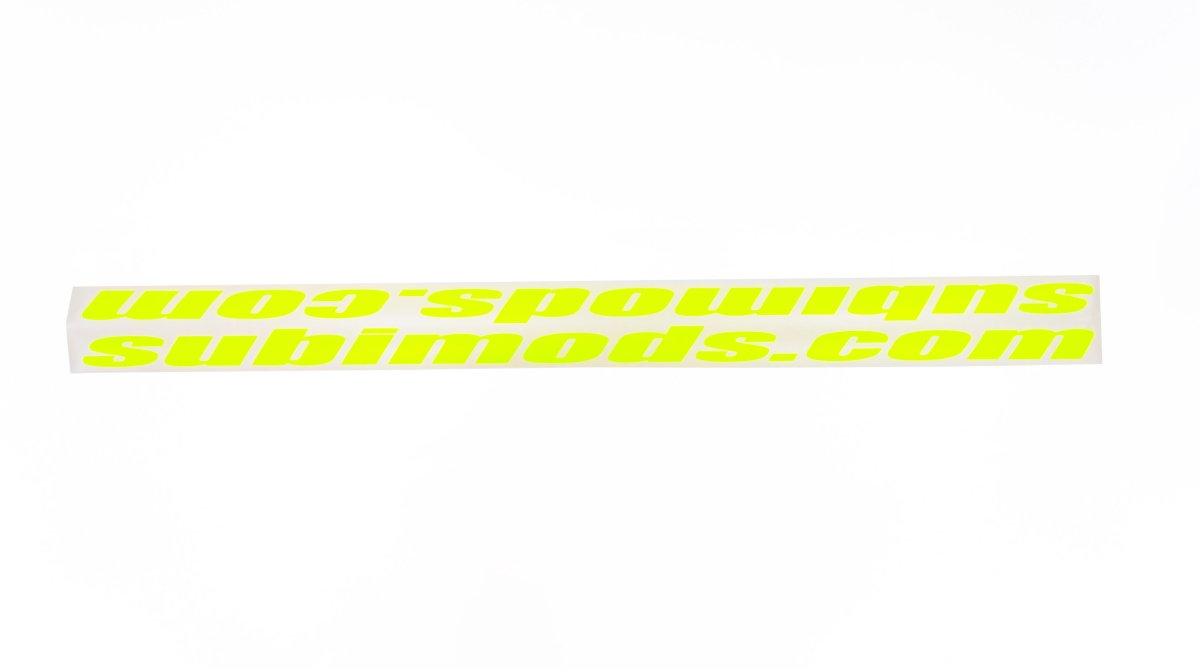 Subimods Official "Italic JDM Style" Transfer Style Sticker Pair Luminous Yellow - SM-2157 - Subimods.com