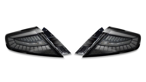 Molded Innovations EvoGlow Series DynamicLume LED Tail Lights Smoke Lens w/ Black Base & White Bar 2022-2023 WRX - 24SB-WRTL-V1-SB1 - Subimods.com