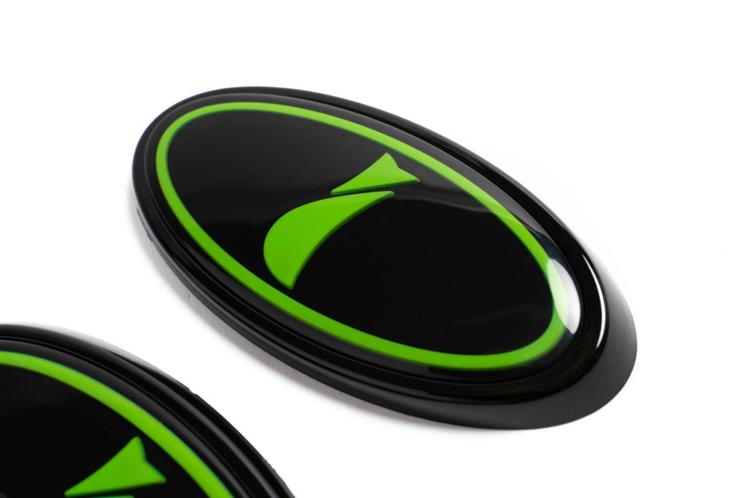 Molded Innovations Front And Rear JDM Style Emblem Kit 2015-2021 WRX / 2015-2021 STI - MI15-FRJDM-BK/RD - Subimods.com