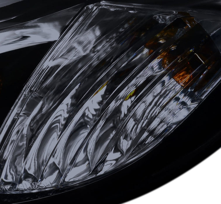 Spec-D LED Bar Style Projector Headlights w/ Gloss Black Base and Smoke Lense 2008-2014 WRX Halogen Models Only - 2LHP-WRX08G-TM - Subimods.com