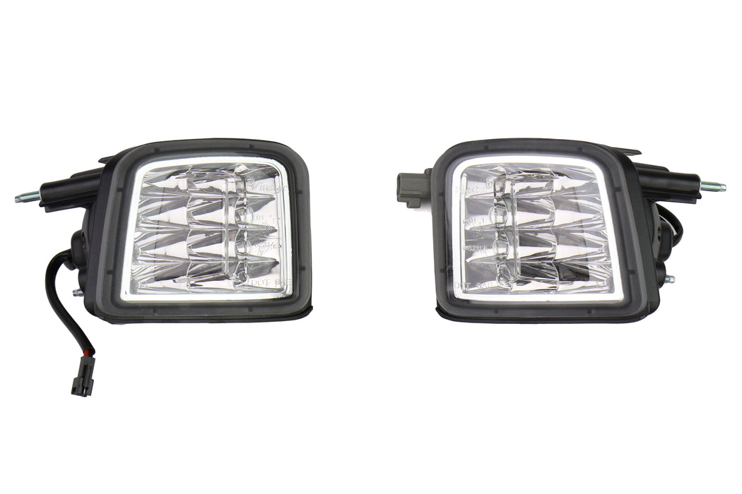 OLM LED Front Turn Signal Housings Clear Lens, Chrome Reflector 2015-2017 WRX / STI