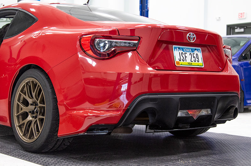 OLM Paint Matched Gloss Black Rear Bumper Lip Firestorm 2013-2021 BRZ / FRS / GT86