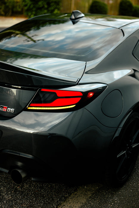 OLM Raiden LED Taillights Clear Lens, Red Bar 2022-2025 BRZ / GR86