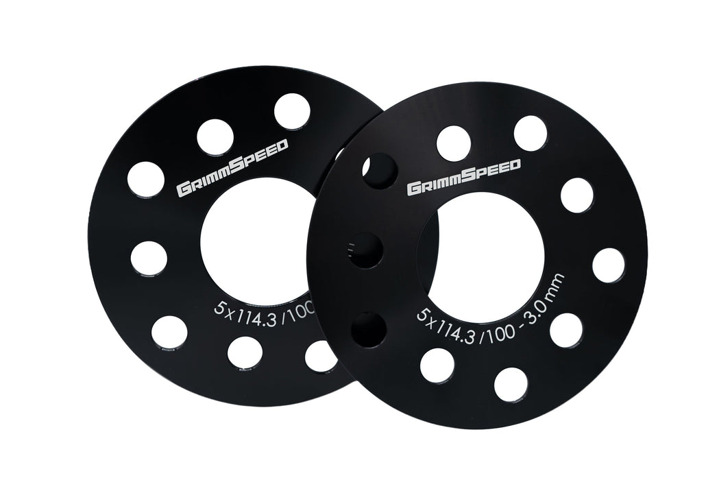 GrimmSpeed Wheel Spacer Pair 3mm 5x100 / 5x114.3