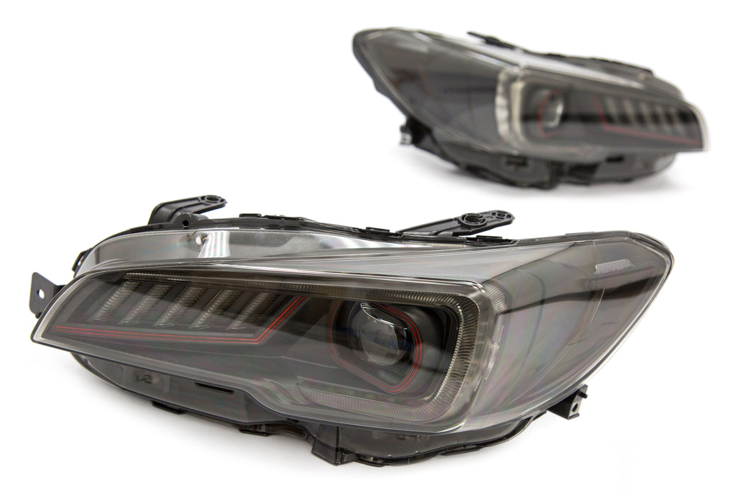 OLM Sokudo LED Headlights w/ DRL & Sequential Turns 2015-2021 WRX / STI
