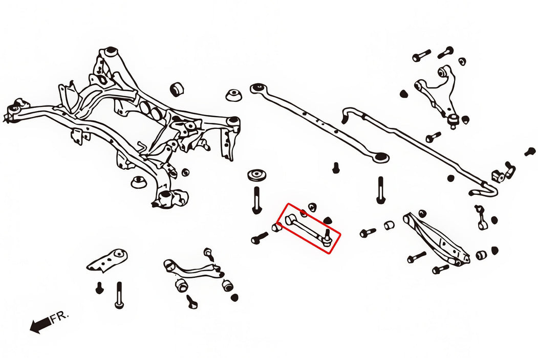 Hardrace Pillow Ball Rear Toe Control Arm Fits Most Subaru Models