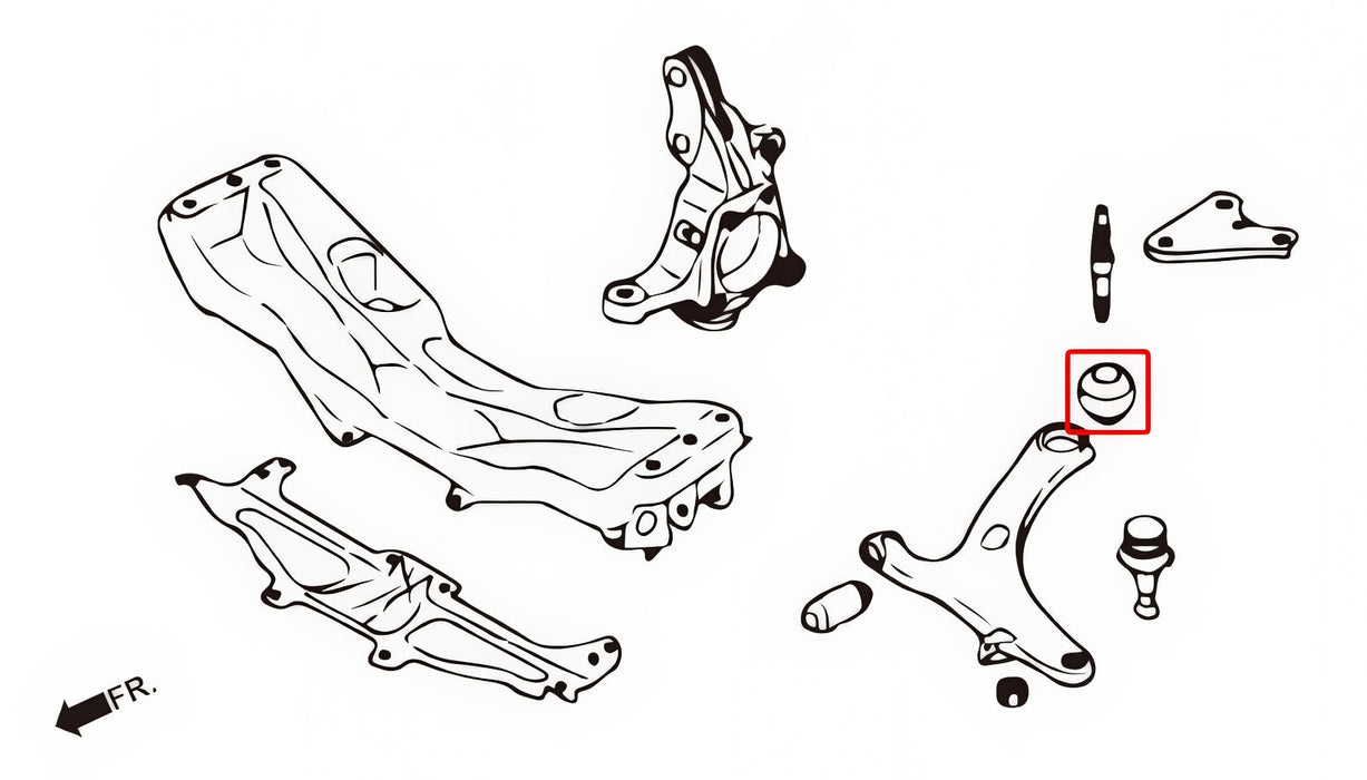 Hardrace Pillow Ball Front Lower Arm Bush 2008-2021 STI / 2014-2026 WRX