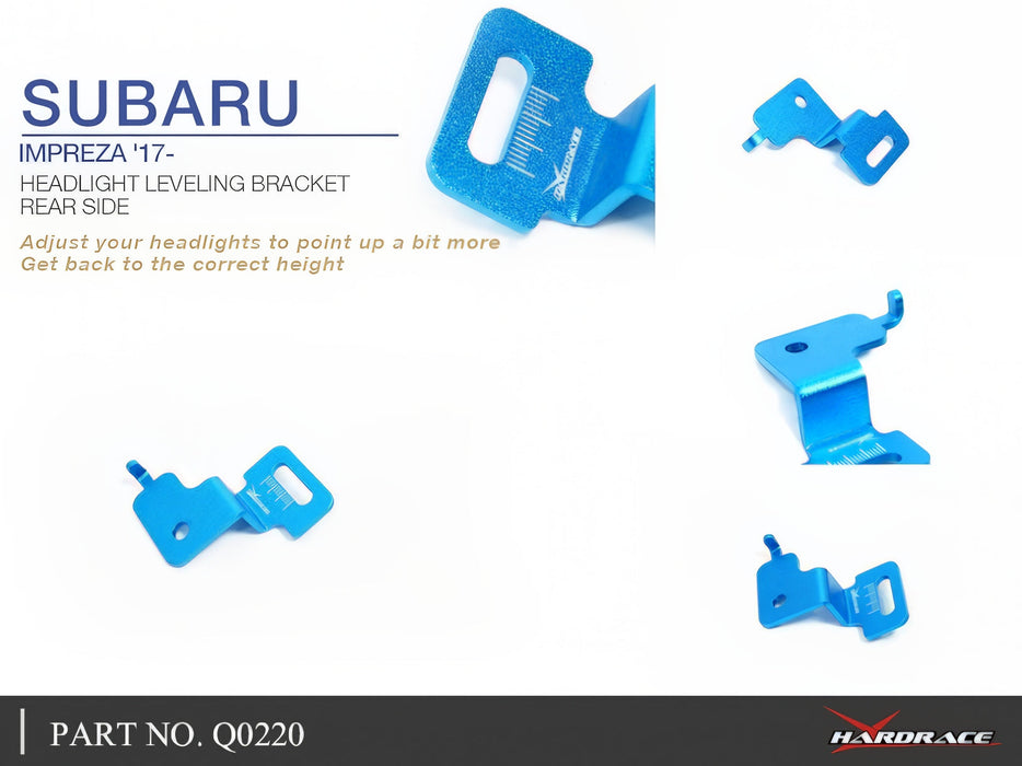 Hardrace Rear Side Headlight Leveling Bracket 2017-2022 Crosstrek / 2017-2023 Impreza