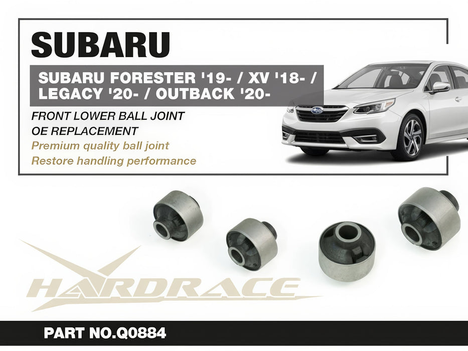 Hardrace Hardened Rubber Front Lower Arm Bushing Rear 2017-2026 Crosstrek / 2018-2026 Forester / 2020-2025 Legacy/Outback