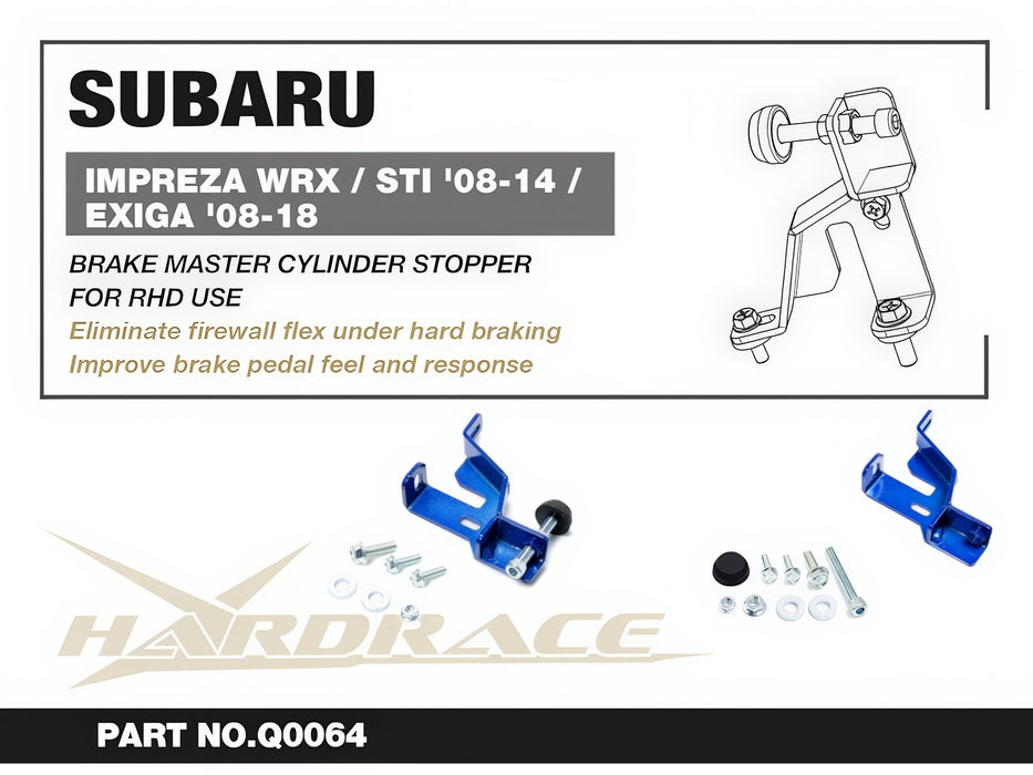 Hardrace Brake Master Cylinder Stopper RHD 2006-2013 WRX / 2008-2013 STI