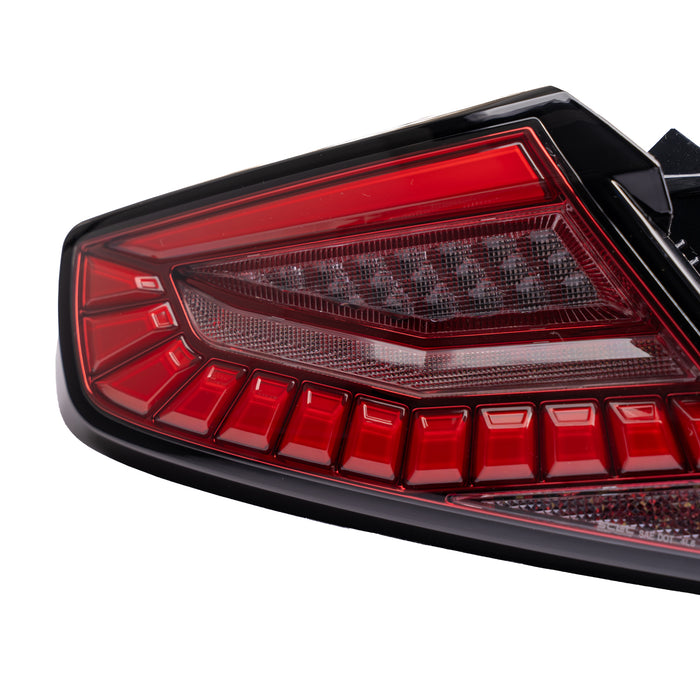 Molded Innovations EvoGlow Series DynamicLume LED Tail Lights Clear Lens w/ Red Base & Red Bar 2022-2026 WRX