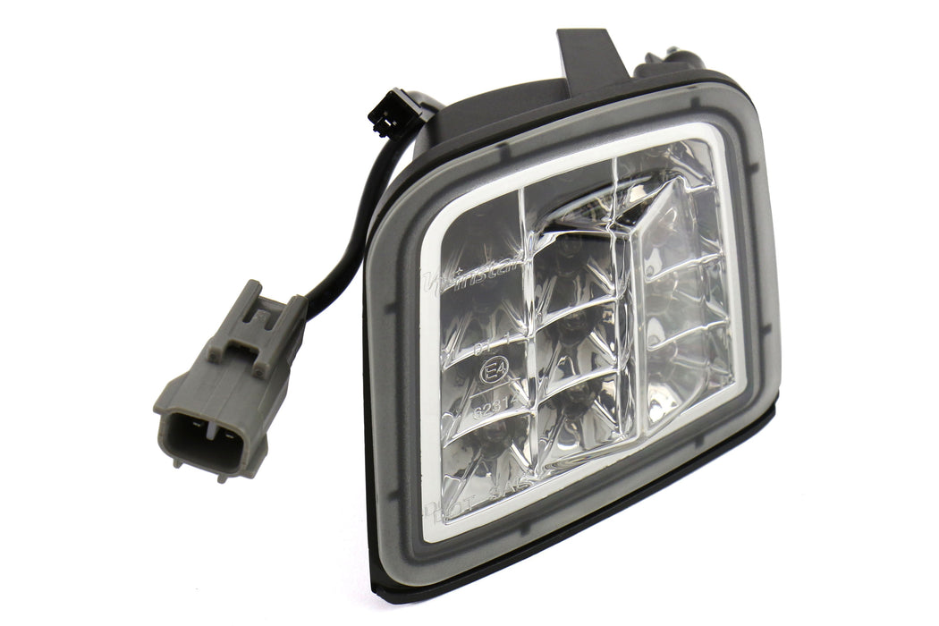 OLM LED Front Turn Signal Housings Clear Lens, Chrome Reflector 2015-2017 WRX / STI