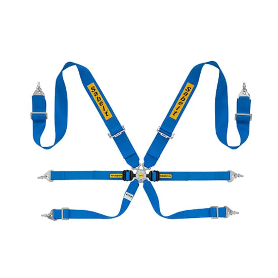 Sabelt Steel Saloon Rally 6 Point 3" x 2" x 2" Racing Harness FIA 8853-2016