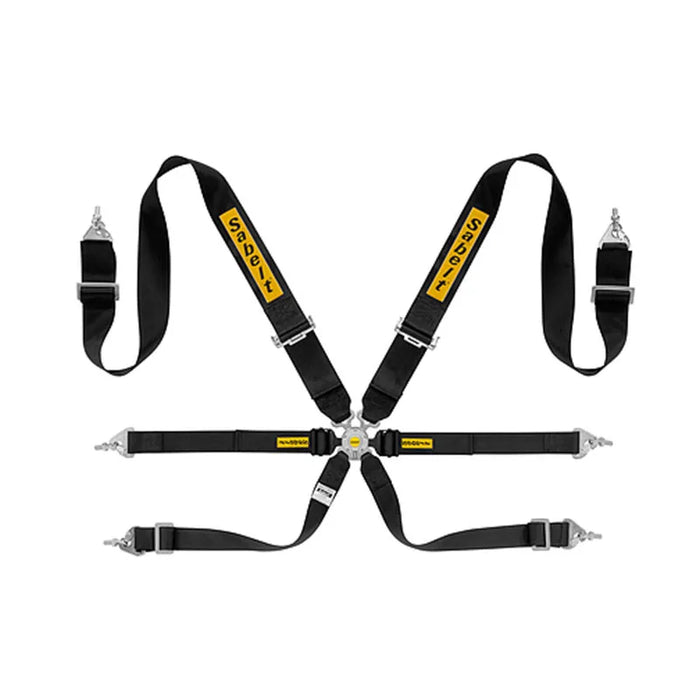 Sabelt Steel Saloon Rally 6 Point 3" x 2" x 2" Racing Harness FIA 8853-2016