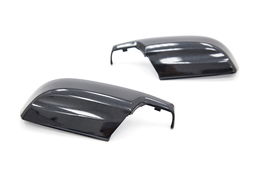 OLM Paint Matched Lower Mirror Covers Dark Gray Metallic / Asphalt 2015-2021 WRX / STI, 2015-2017 Crosstrek, 2015-2016 Impreza