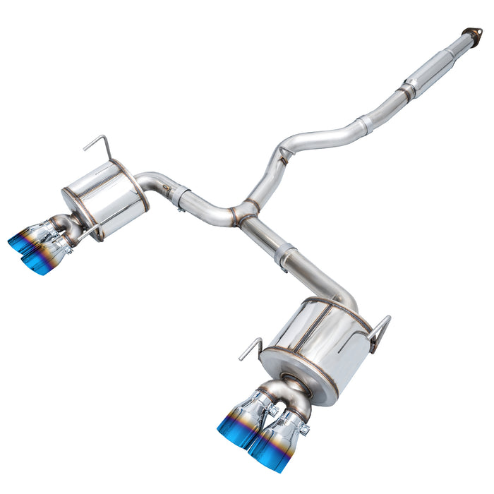 AWE Touring Edition Catback Exhaust w/ Vapor Blue Tips 2011-2021 STI Sedan