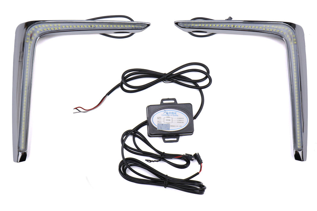 OLM GCS LED DRL Fog Light Bezel Inserts 2016-2017 Crosstrek