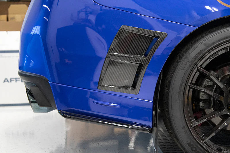 OLM Paint Matched Rear Bumper Lip Gloss Black World Rally Blue 2015-2021 WRX / STI
