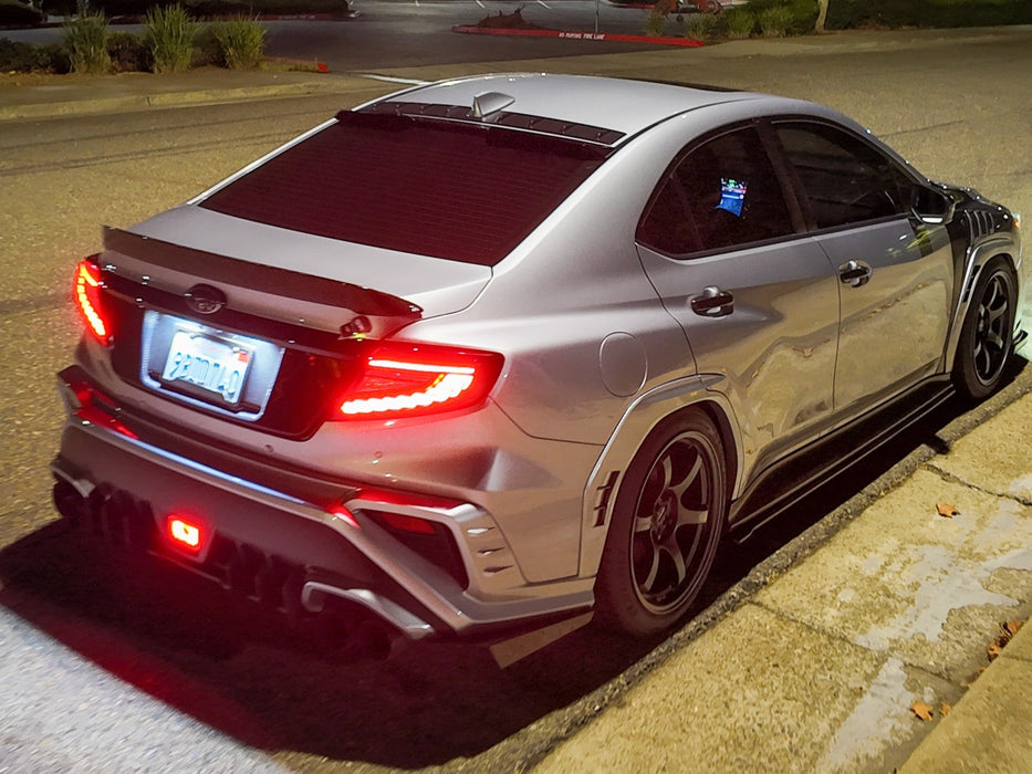 OLM Phantom-Spec LED Taillights Clear Lens, White Optic 2022-2025 WRX