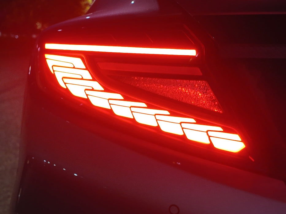 OLM Phantom-Spec LED Taillights Clear Lens, White Optic 2022-2025 WRX