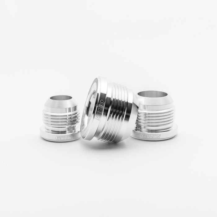411 Works Male AN Weld Bungs Aluminum - 411-MWBA61 - Subimods.com