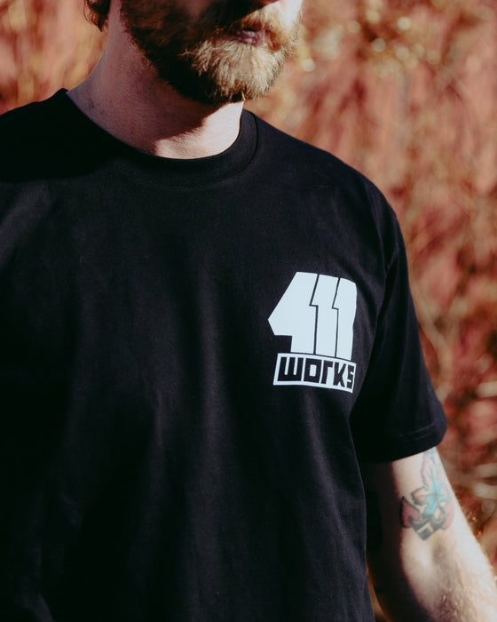 411 Works Shop T-Shirt - 411-SHOP-TEE-BLACK-S - Subimods.com