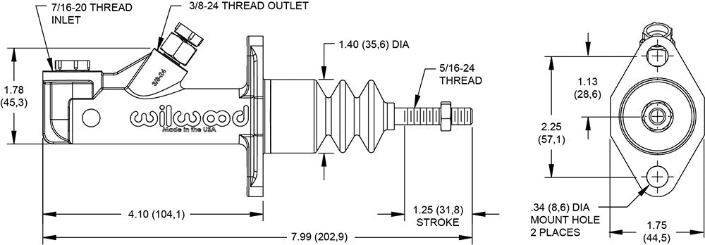 411 Works Willwood GS Remote Master Cylinders - 411-260-15089 - Subimods.com