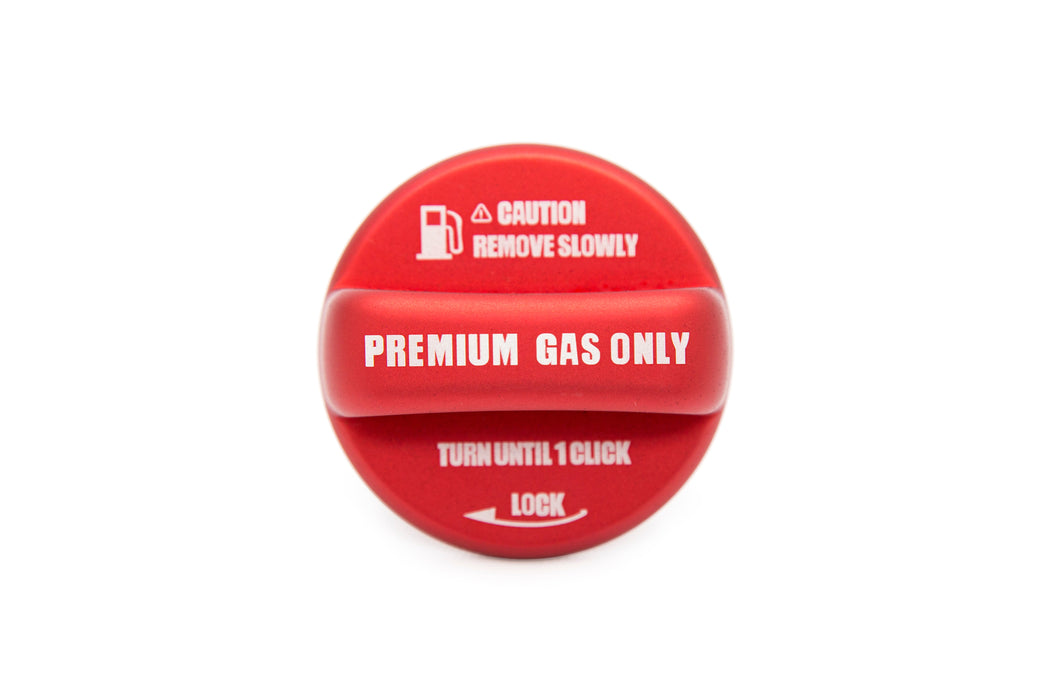OLM Anodized Red Fuel Cap Cover Most Late Subaru Models