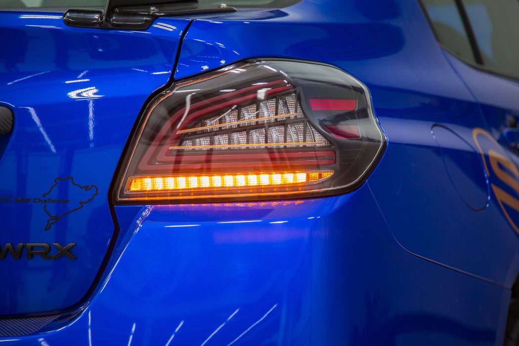 OLM Spec CR Tail Lights Clear Lens, Black Base 2015-2021 WRX / STI