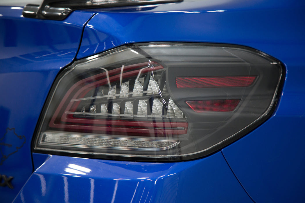 OLM Spec CR Tail Lights Clear Lens, Black Base 2015-2021 WRX / STI