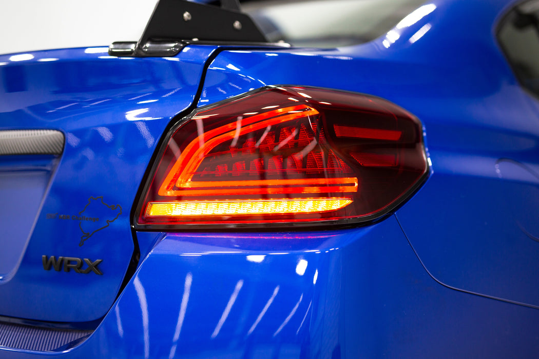 OLM Spec CR Tail Lights Red Lens, Black Base 2015-2021 WRX / STI