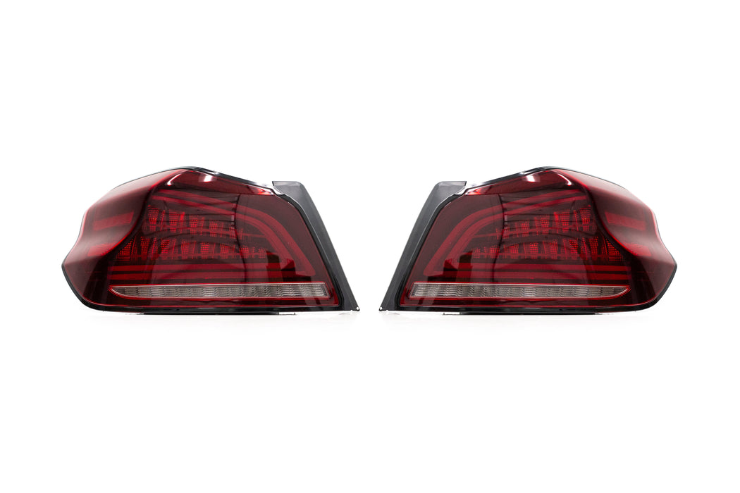 OLM Spec CR Tail Lights Red Lens, Black Base 2015-2021 WRX / STI
