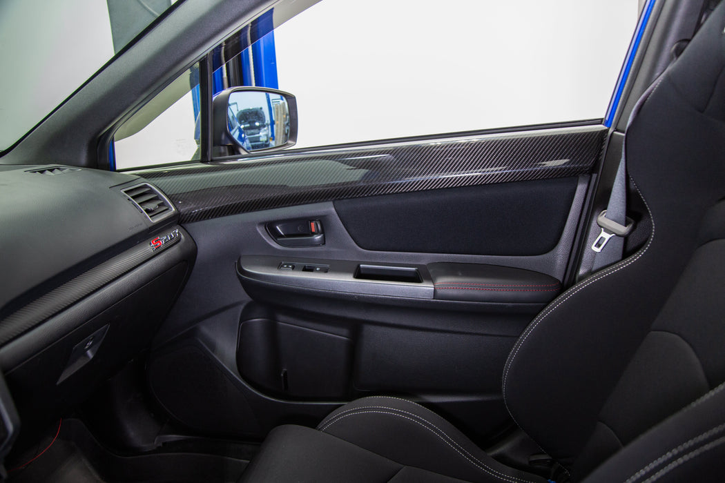 OLM LE Dry Carbon Front Door Trim Upper Panels 2015-2021 WRX / STI