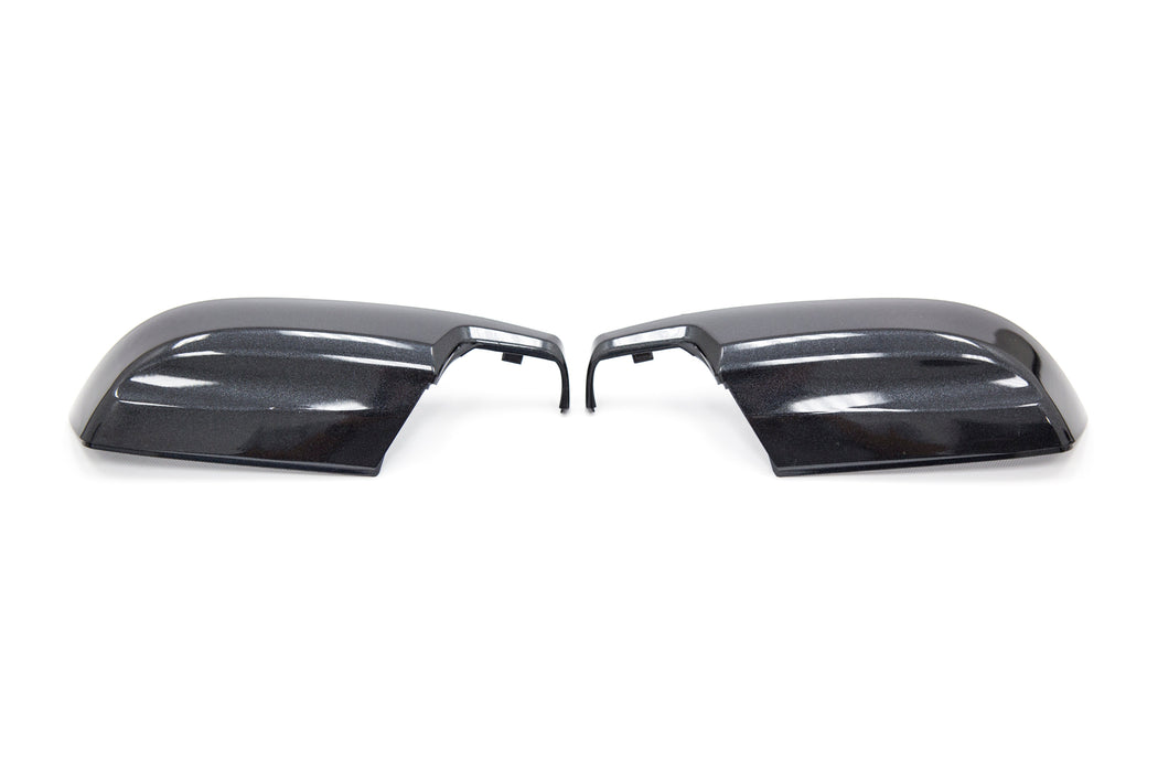 OLM Paint Matched Lower Mirror Covers Dark Gray Metallic / Asphalt 2015-2021 WRX / STI, 2015-2017 Crosstrek, 2015-2016 Impreza