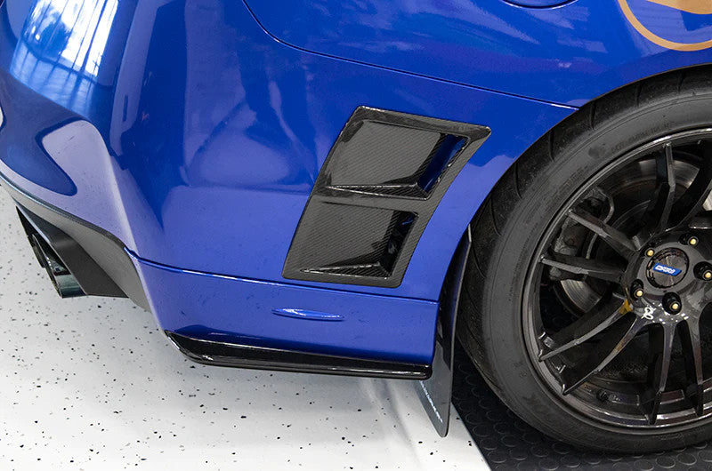 OLM Paint Matched Rear Bumper Lip Gloss Black World Rally Blue 2015-2021 WRX / STI