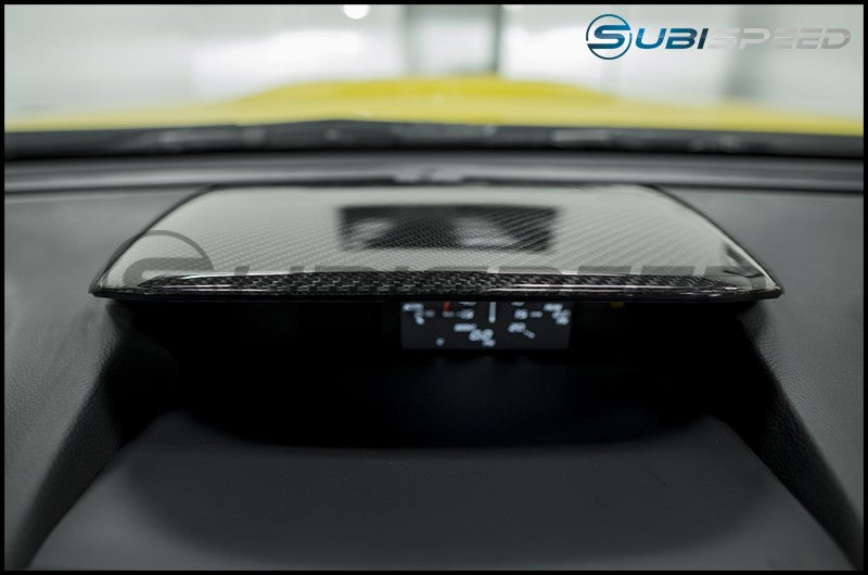 OLM Dry Carbon Fiber Console Hood Cover 14-18 Forester / 13-17 Crosstrek / 15-17 WRX / STI