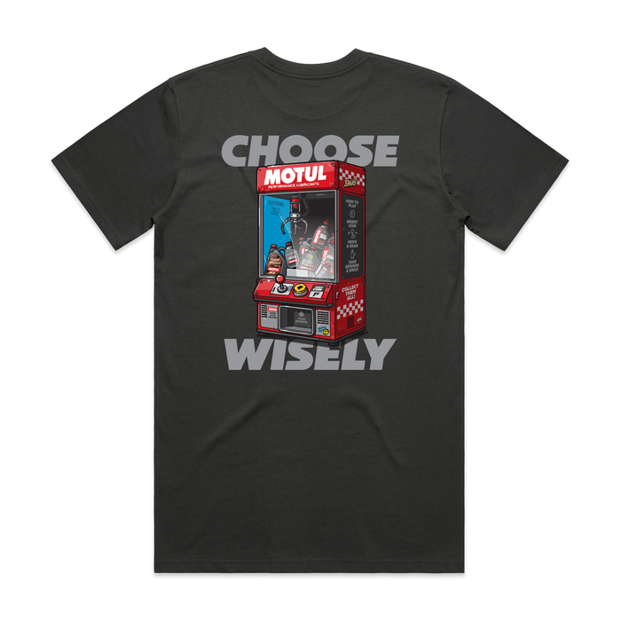 Motul "Choose Wisely" Short Sleeve Shirt Gray Coal
