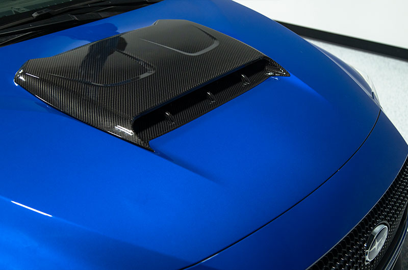 OLM LE Oversize Carbon Fiber Hood Scoop Cover 2022-2025 WRX