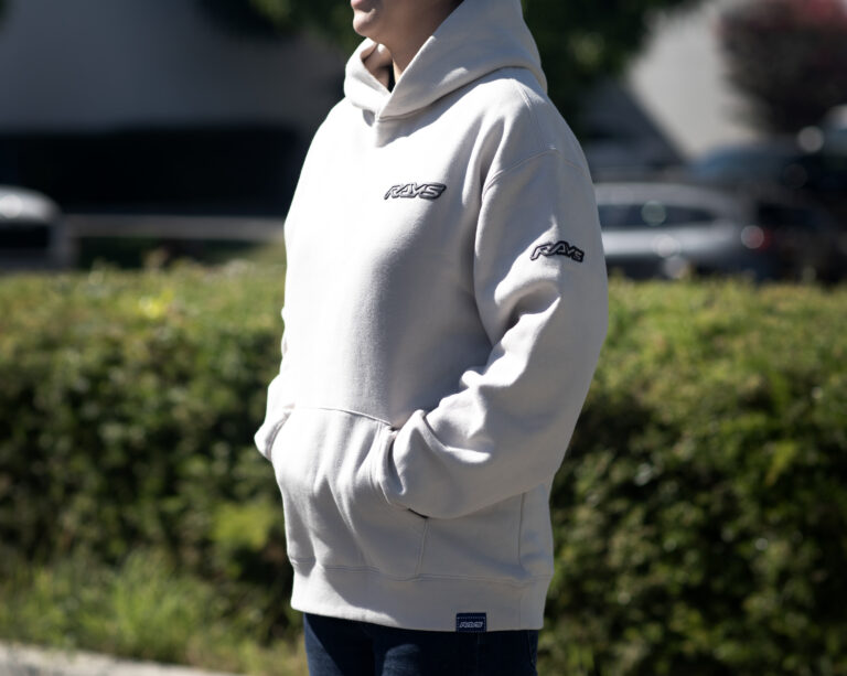 RAYS Limited Hoodie Bone w/ Black Puff Logo