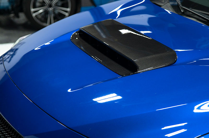 OLM LE Carbon Fiber Hood Scoop Cover 2022-2025 WRX