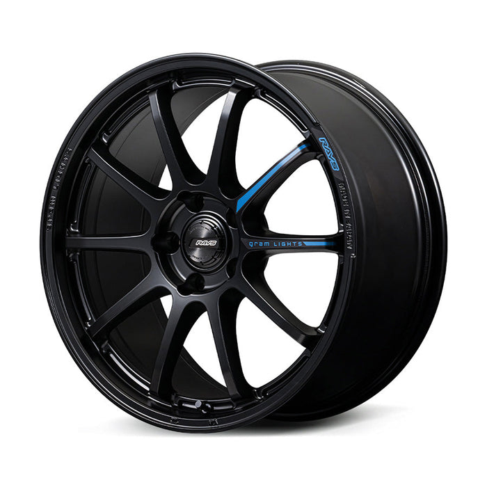 Gram Lights 57NR Limited II Semigloss Black 18x9.5 5x114.3 +38mm Offset 2015-2025 WRX / 2011-2021 STI