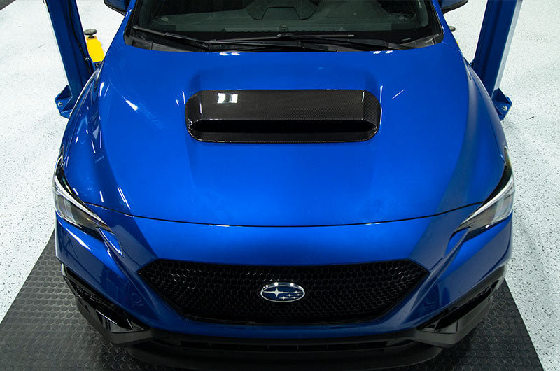 OLM LE Carbon Fiber Hood Scoop Cover 2022-2025 WRX