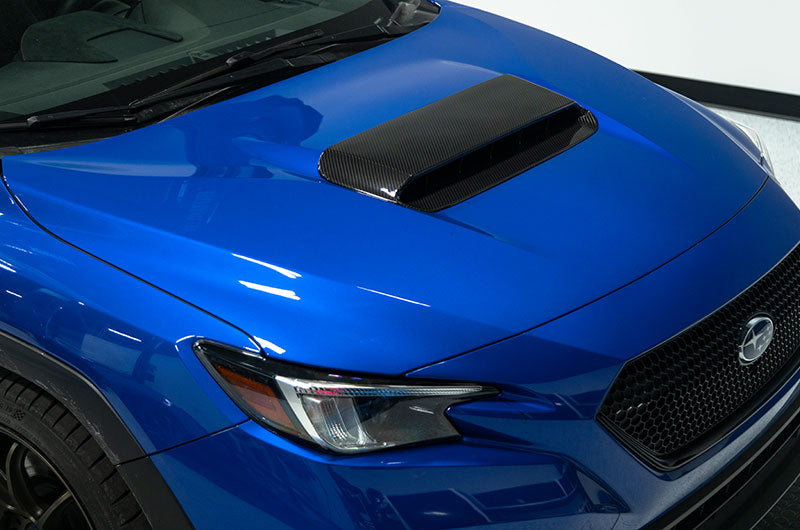 OLM LE Carbon Fiber Hood Scoop Cover 2022-2025 WRX