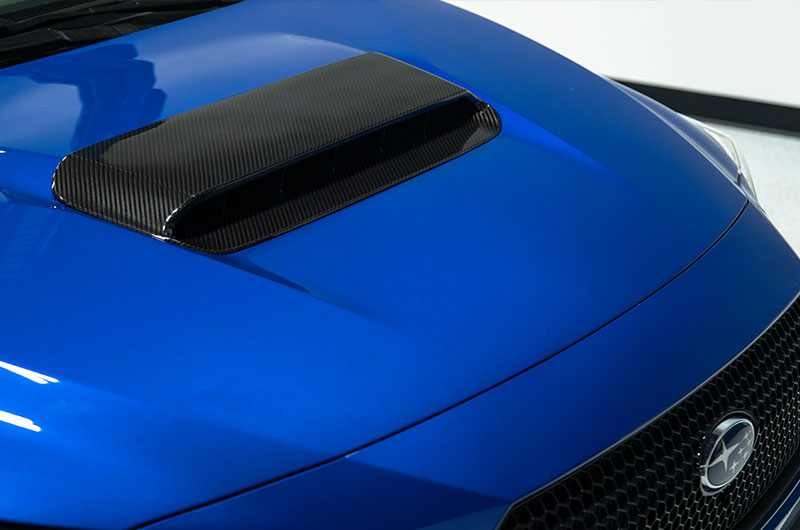 OLM LE Carbon Fiber Hood Scoop Cover 2022-2025 WRX