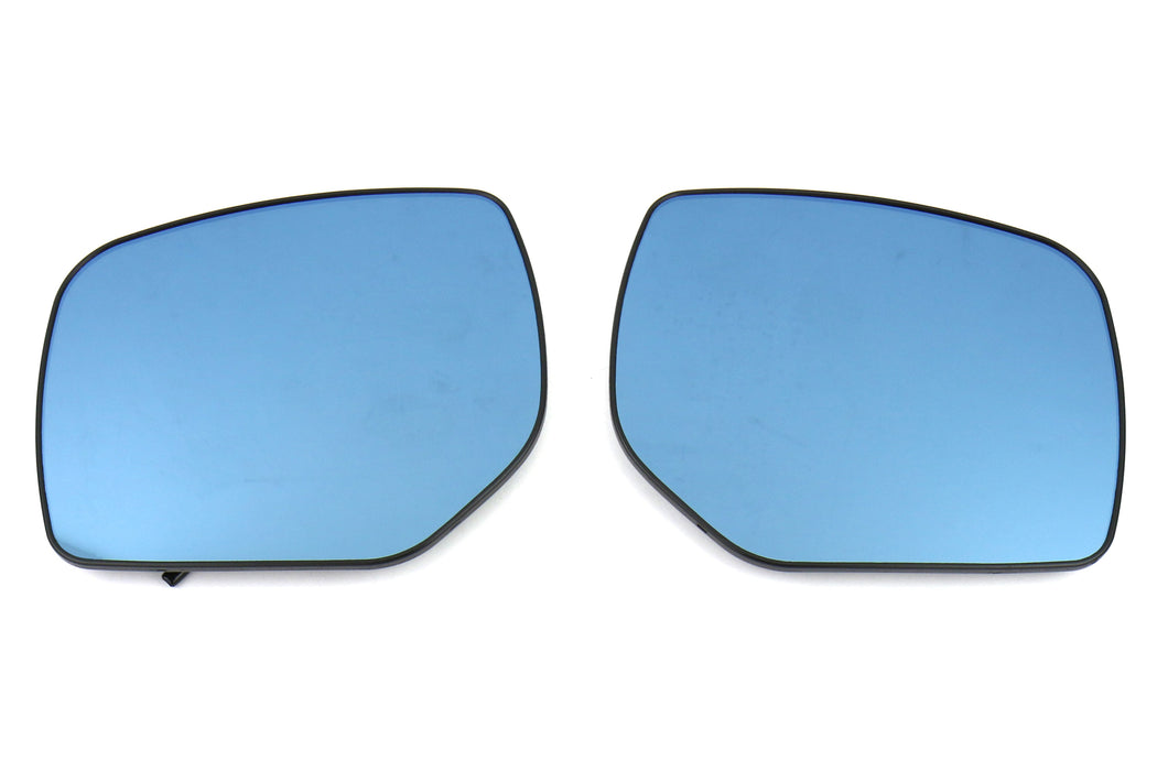 OLM Wide Angle Convex Mirrors Blue Heated w/ Turn Signals 2014-2018 Forester