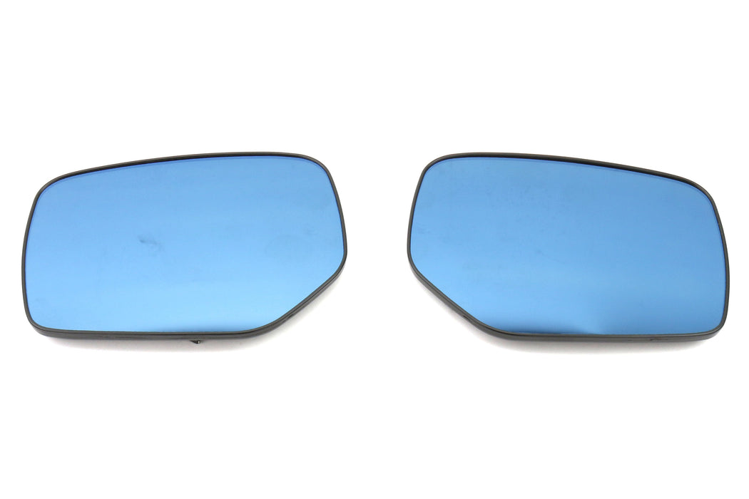 OLM Wide Angle Convex Mirrors w/ Turn Signals Defrosters Blue 2015-2021 WRX / STI / 2015-2017 Crosstrek