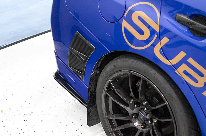 OLM Paint Matched Rear Bumper Lip Gloss Black World Rally Blue 2015-2021 WRX / STI
