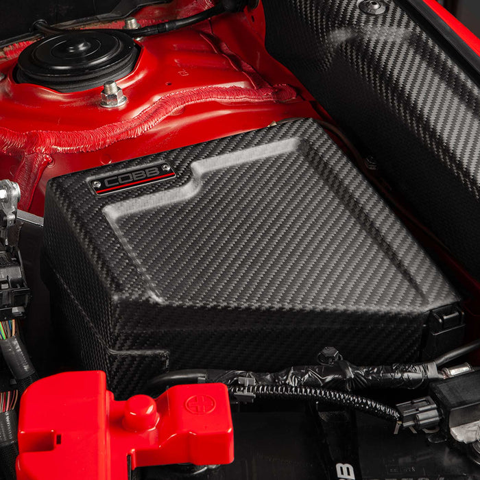 COBB Redline Matte Carbon Fiber Fuse Box Cover Kit 2022-2025 WRX