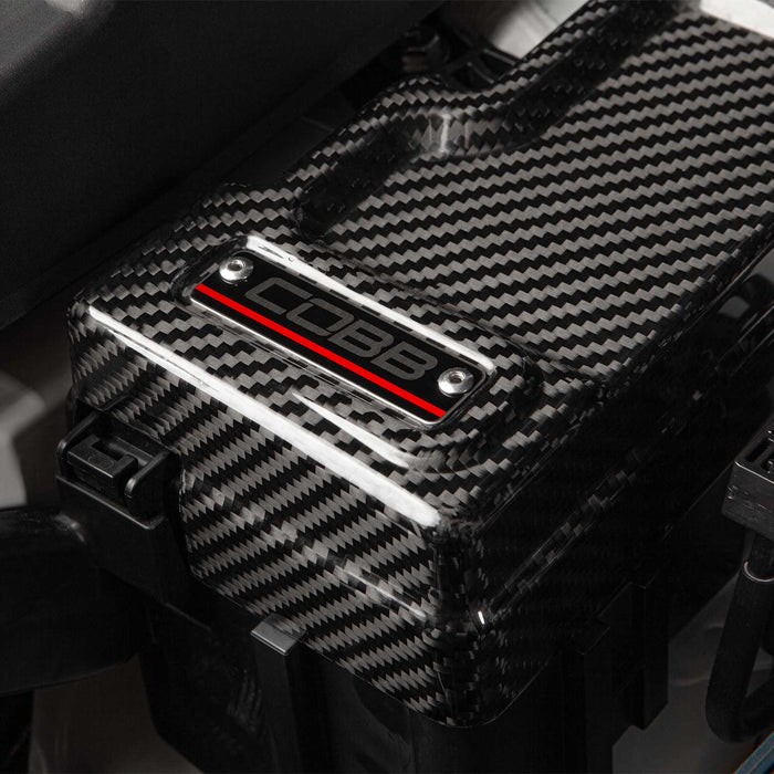 COBB Redline Gloss Carbon Fiber Fuse Box Cover Kit 2022-2025 WRX