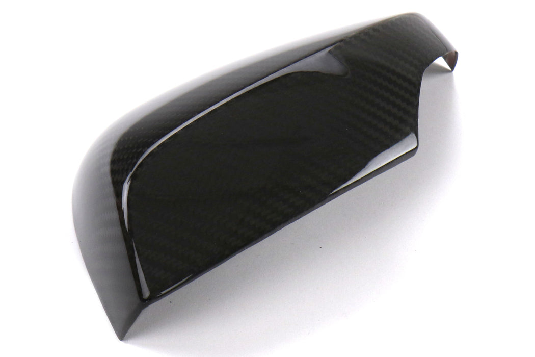 OLM Dry Gloss Carbon Fiber Mirror Covers w/ Turn Signal Hole 2015-2021 WRX / STI